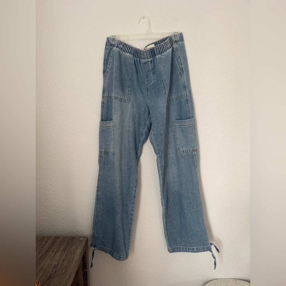 No Boundaries Wide Leg Pull on Cargo Pants